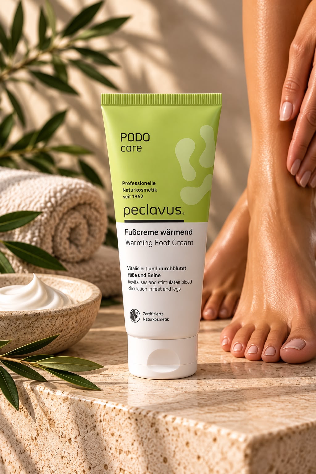 peclavus PODOcare Fusscreme wärmend, kalte Füße, 100 ml